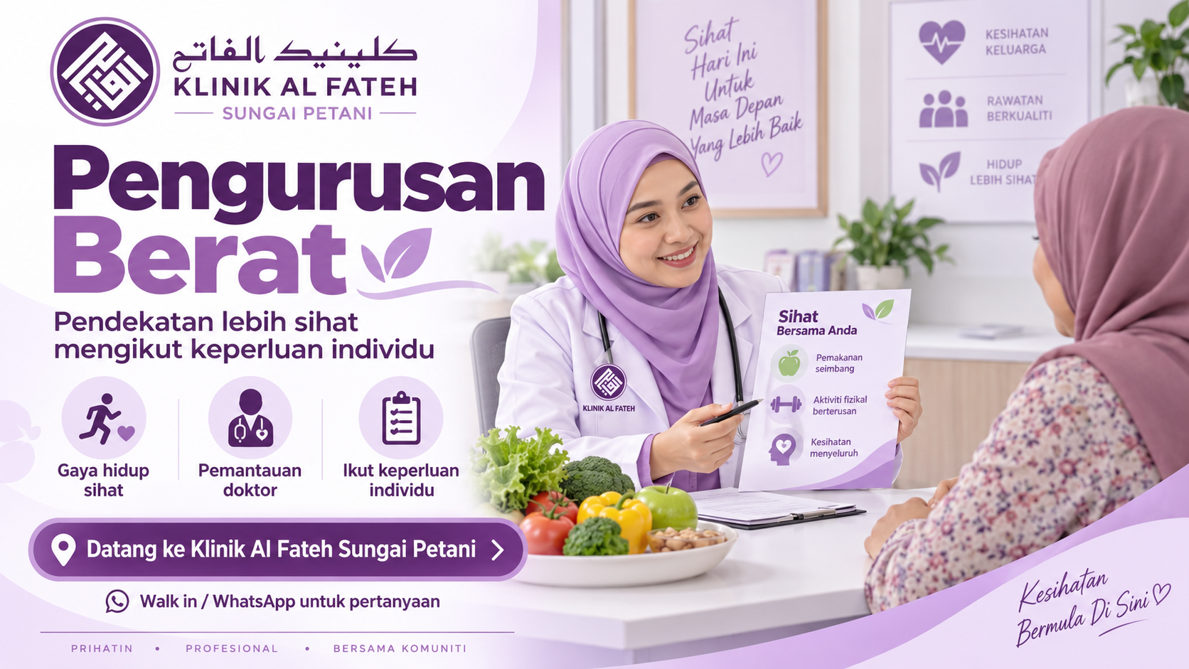 Rawatan Kurus dan Pengurusan Berat Badan di Klinik Al Fateh Sungai Petani